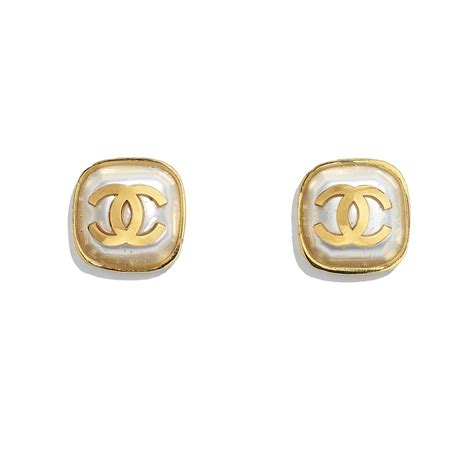 chanel earrings resin|Chanel earrings latest design.